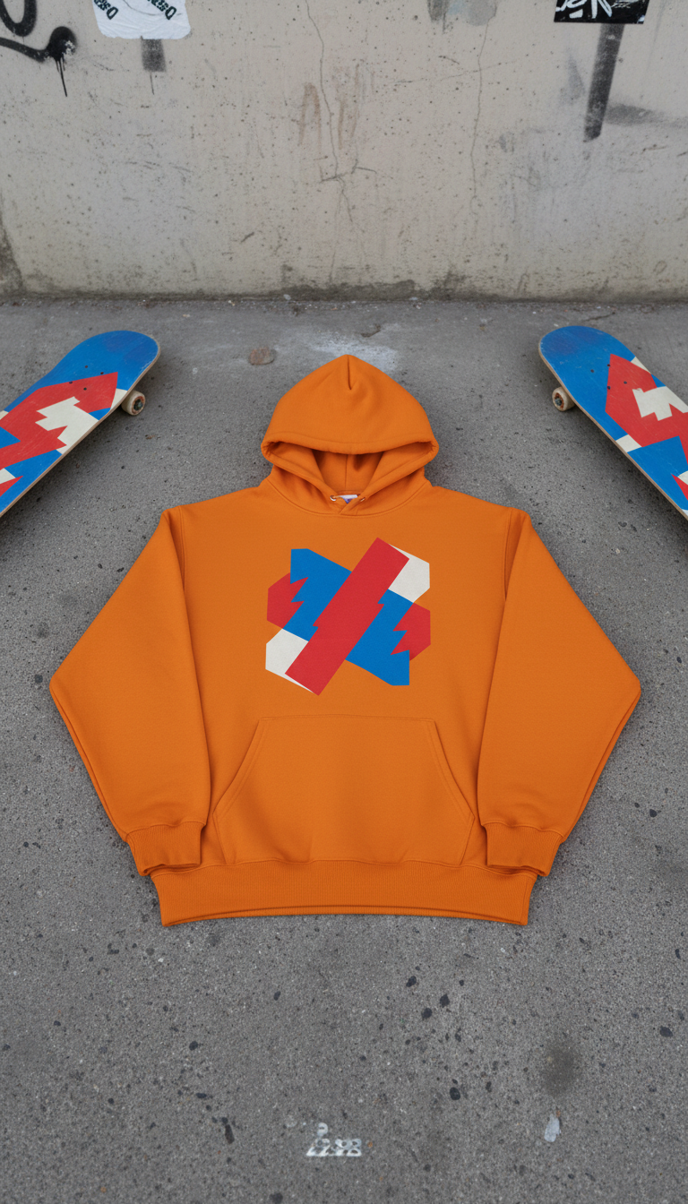 Sudadera Caution Orange gruesa